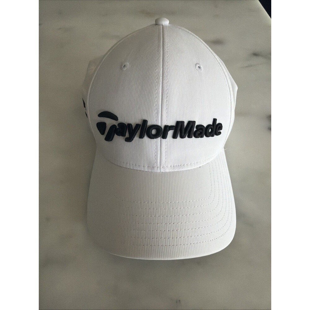 TaylorMade Tour Radar M5/TP5 White Adjustable Golf Cap Hat